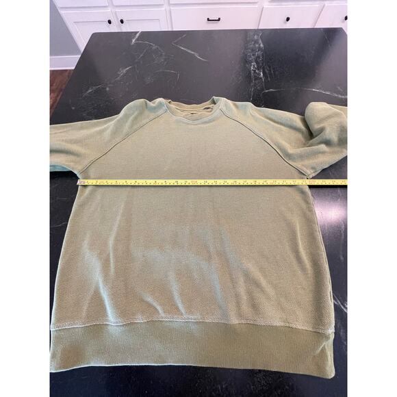 Greg Norman Avocado green pullover Pique knit sweatshirt L - Picture 7 of 12